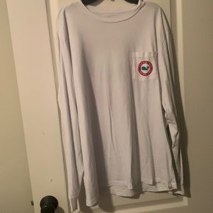 Vineyard Vines white/red/green long sleeve